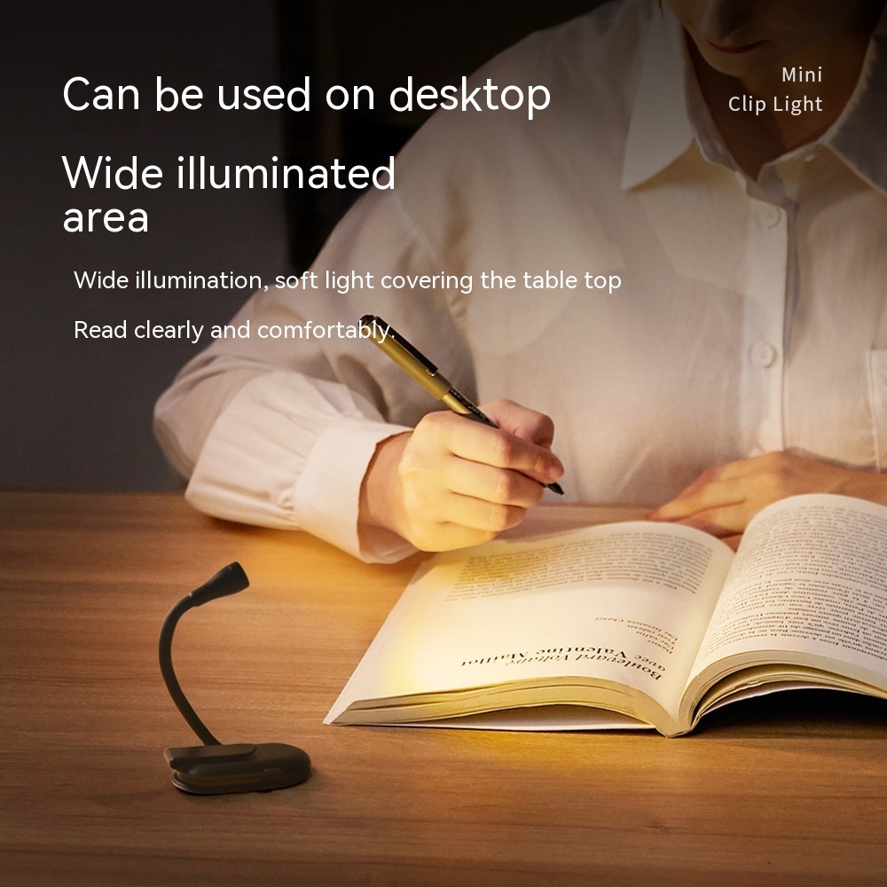 Book Holder Small Night Lamp USB Rechargeable LED Eye Protection - Image 7