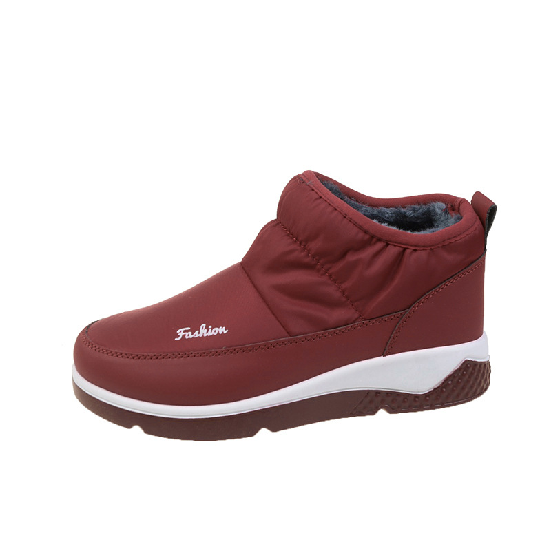 new short snow boots for women large size winter new canvas lined thick warm large size women's boots cotton shoes - Image 8