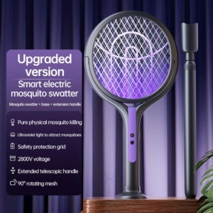 2 - in - 1 Multi Mosquito Killer. Retractable Angle Lamp. USB - Rechargeable. Bat - Repellent
