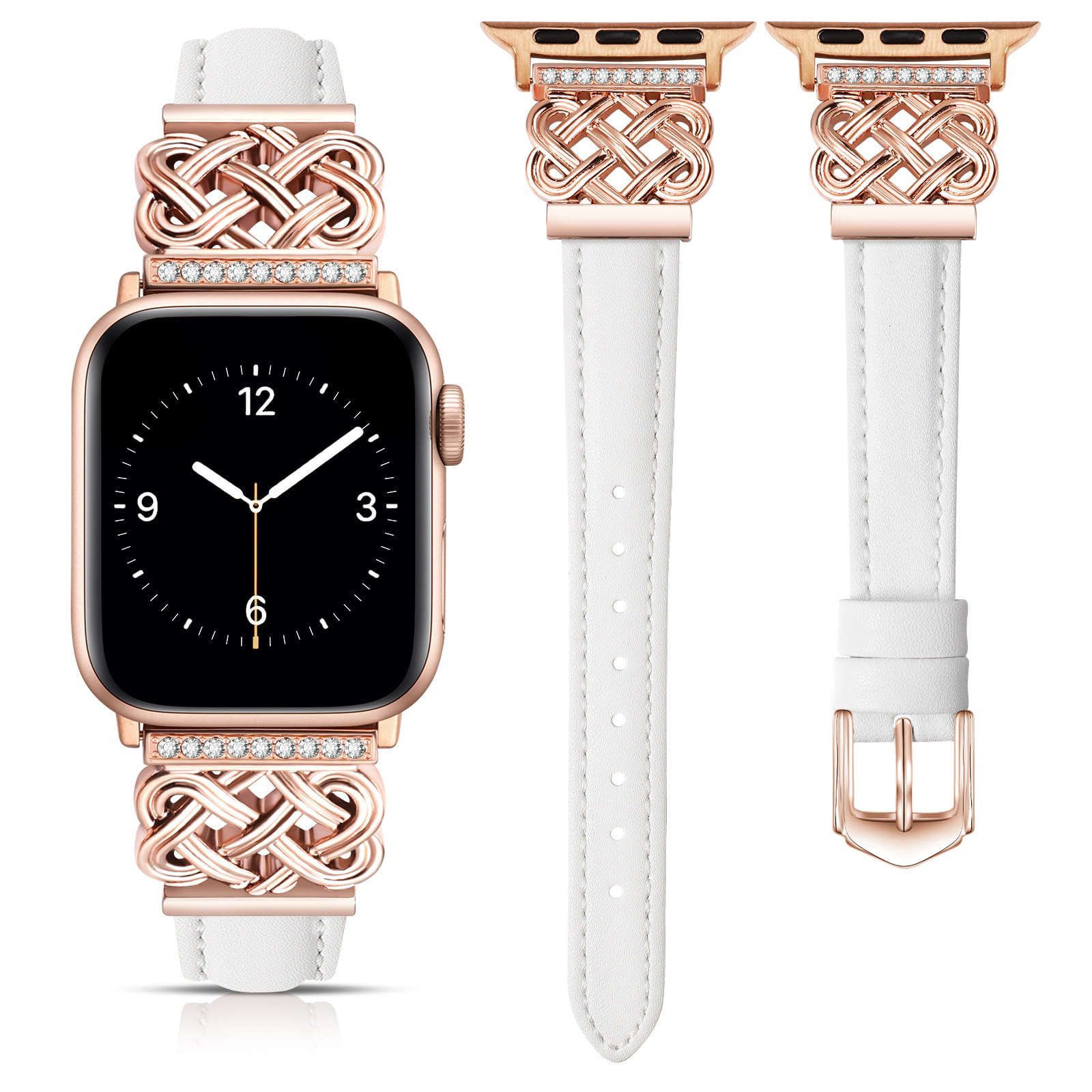 Apple Watch Strap with Chinese Knot and Diamond Inlay Metal Buckle for Series 1-10 and SE - Image 6